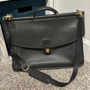 Vintage Leather Coach Brief Case